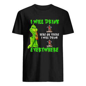 Grinch I Will Drink Captain Morgan Here t-shirt
